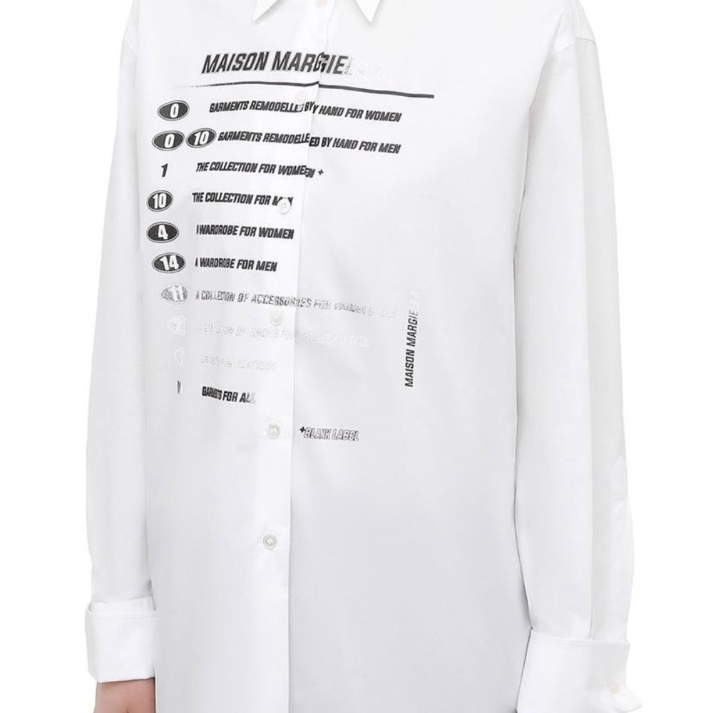 MM6 Maison Margiela Cotton Shirt Made in Italy EU 38 US M